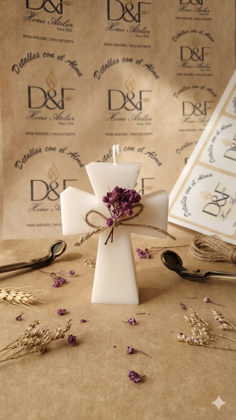 Edición Velas Religiosas (Virgen y Cruz)