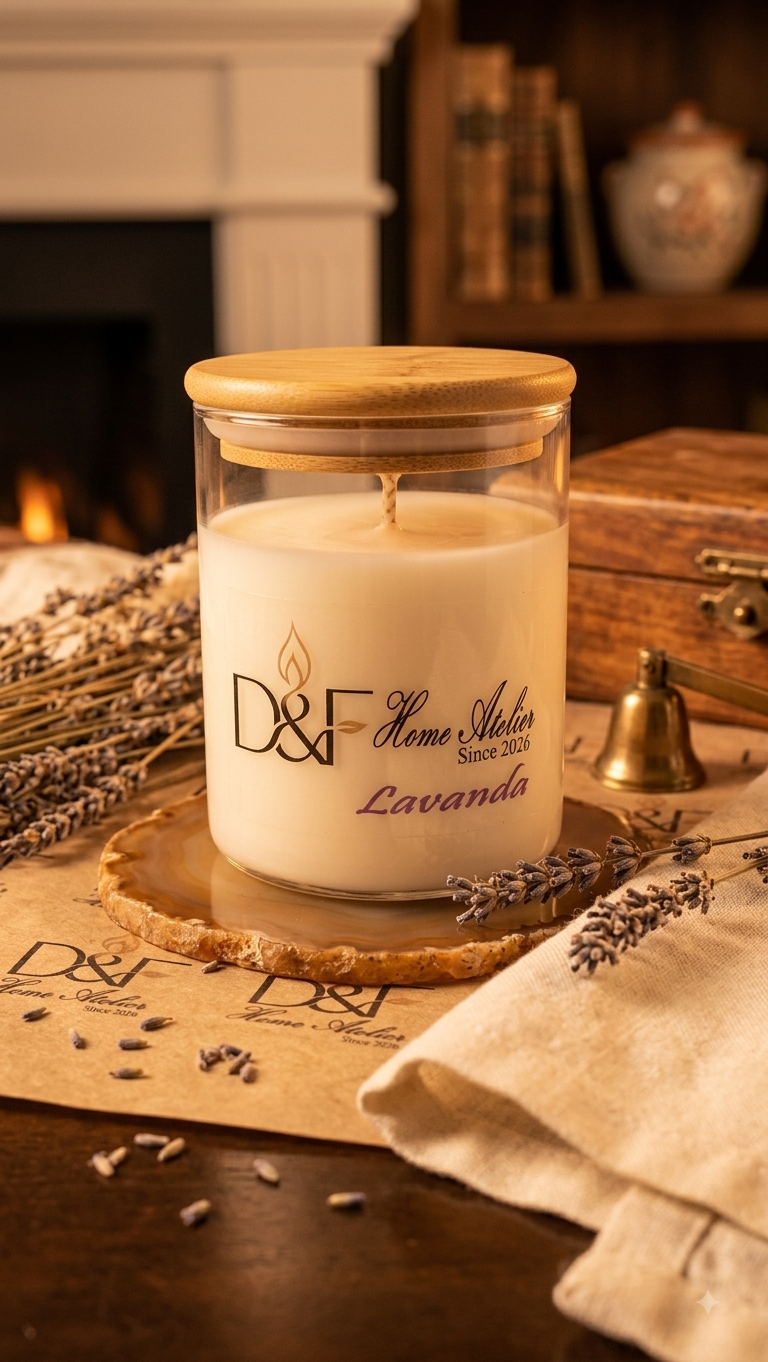 Velas Aromáticas envase de Vidrio con tapa 