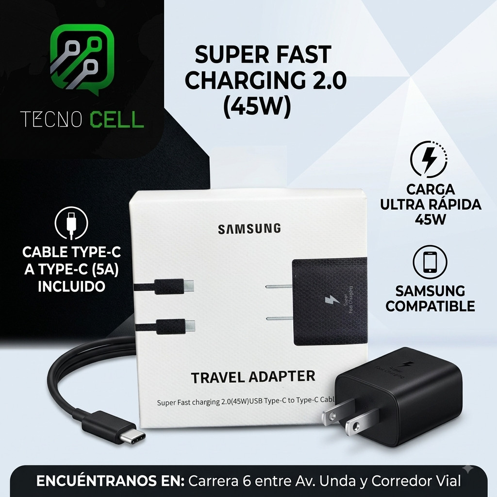 🔋cargador Carga Rápida SAMSUNG / Tipo C